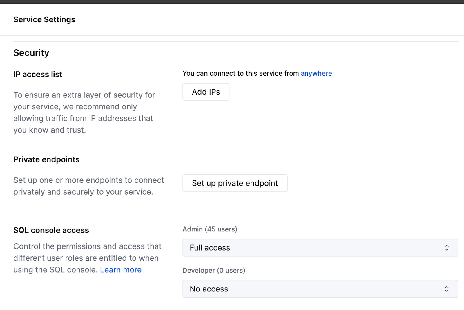 Set up private endpoint